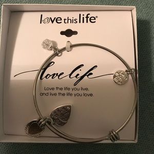 Silver plated bangle bracelet